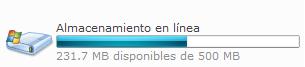 Windows Live Capacidad