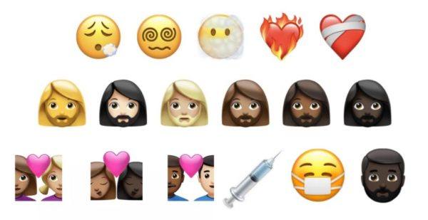 Nuevos emojis para caritas corazones